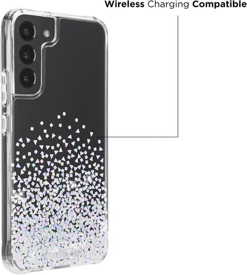 Case-Mate - Twinkle Ombre - Case for Samsung Galaxy S22 Plus - Reflective Foil Elements - 10 ft Drop Protection - 6.6 Inch - Stardust...