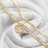 YANODA Gold Ankle Bracelets for Women Waterproof, 14k Gold Plated Layered Snake Anklets Figaro Chain Letter Initial Anklets Handmade Heart Ankle B...