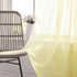 KEQIAOSUOCAI 2 Panels Girls Room Sheer Curtains 84 Inch - Light Yellow Cream Rod Pocket Transparent Voile Sheer Curtains Panels for Bedroom Living...