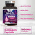 Collagen Peptides for Women & Men, Type I, II, III, V, X Hydrolyzed Collagen Pills, Grass Fed Non-GMO Multi Collagen Peptides Supplements, Hair, S...