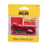 School Smart Mini Stapler Set with 500 Staples, 20 Sheet Capacity, Red...