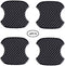 4Pcs Universal 3D Carbon Fiber Car Door Handle Paint Scratch Protector Sticker Auto Door Handle Cups Protective Pad (M)...