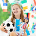 18-Inch-Doll-Clothes and Accessories - WONDOLL World Cup Team USA 18'' Soccer Uniform Outfits includes Headband,Shirt,Shorts, Socks,Shoes and Foot...