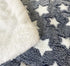 Soft Pad Dog Bed Mat, Thicken Warm, Star Pattern, Reversible, Fluffy Pet Dog Sleeping Mattress, Blue, Large...