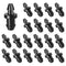 AIEX 100pcs Drip Irrigation Plugs, 1/4" Drip Tubing End Cap Irrigation Stopper Goof Hole Plugs Drip System Parts for Home Garden Lawn (Black)...