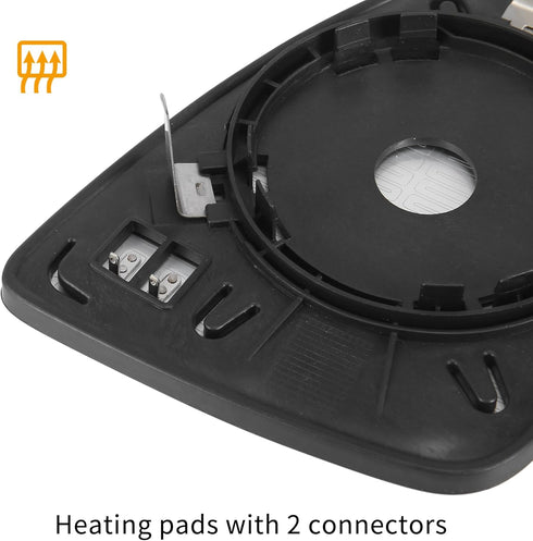 X AUTOHAUX Car Rearview Mirror Glass Replacement with Backing Plate Heated Left Side Driver Side for Chevrolet Cruze...