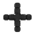 IP68 Outdoor Waterproof Electrical Wire X-Shape Connector for 5-12mm Wire Diameter, (Max 24A, 450V), 4 Way (3 Pin)...