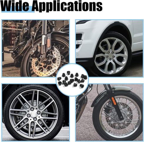 18PCS Car Brake Bleeder Screw Caps, Auto Rubber Grease Fitting Cap Dust Zerk Cover, Car Brake Bleeder Nipple Cap, Universal Brake Caliper Dust Ste...