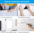 Whiteboard Sticker, 17.3" x 78" Dry Erase Contact Paper, Peel and Stick White Board Wallpaper, Stain-Proof & Super Sticky, No Ghost After 60 Days,...