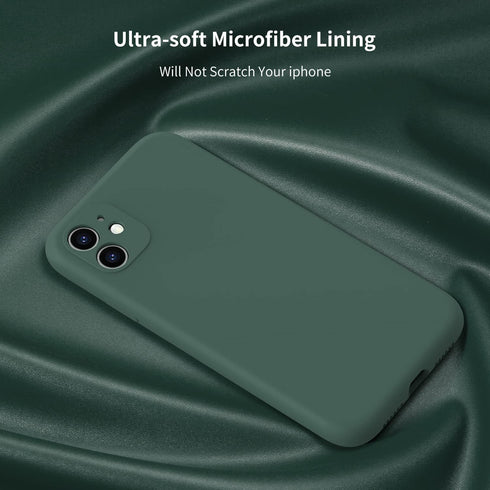 Designed for iPhone 11 Case with Screen Protector - Upgraded Camera Lens Protector - Soft Full Coverage Liquid Silicone Cover - Scratch-Proof Prot...