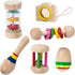 Toddler Musical Instruments, Wooden Percussion Instruments Toys, Eco-Friendly Rattle Music Set for Kids Boys Girls - Preschool Early Educational M...