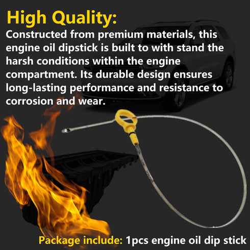 53034186AD Engine Oil Dipstick Fit for Jeep Grand Cherokee with 5.7L HEMI Fit for Dodge Durango with 5.7L HEMI 2011-2015,Dip Stick for Checking Oi...