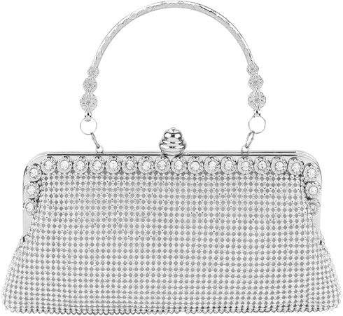 Evening Clutch Purse Small Crystal Clutch Sparkling Handbag for Women Wedding Evening Formal Bag...