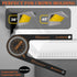 Aluminum Miter Saw Protractor - 7” Miter Saw Protractor with Precision Laser Scales for Crown Molding - Rust Proof Woodworking Cutting Guide Tool ...