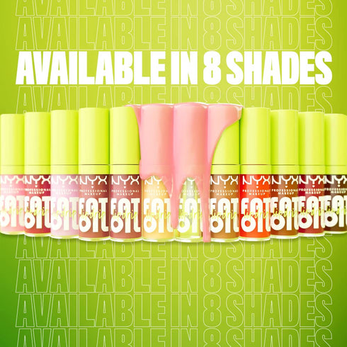 NYX PROFESSIONAL MAKEUP Fat Oil Lip Drip, Moisturizing, Shiny and Vegan Tinted Lip Gloss - Missed Call (Sheer Pink)...