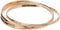 GUESS "Basic" Gold 3 Piece Interlocking Bangle Bracelet...