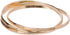 GUESS "Basic" Gold 3 Piece Interlocking Bangle Bracelet...