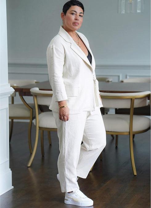 Simplicity Misses' Jacket, Pants and Shorts Sewing Pattern Kit by Mimi G Style, Code S9714, Sizes 18-20-22-24-26, Multicolor...