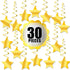 KatchOn, Gold Star Hanging Swirls - Pack of 30, No DIY | Gold Star Decorations for Party | Hanging Stars Decoration for Birthday, Wedding, Anniver...