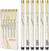 Black Ink Pens, 6-Pack, White, Smooth Writing, Waterproof, Ideal for Note Taking, Journaling, Drawing, Coloring, Crafts, School, Home, Office, Gif...