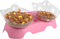 MILIFUN Cat Bowls, Cat Food Bowls Elevated Tilted, Anti Vomiting Kitty Bowls for Puppy and Bunny, Orthopedic Cat Bowls for Indoor Cats. (Pink)...