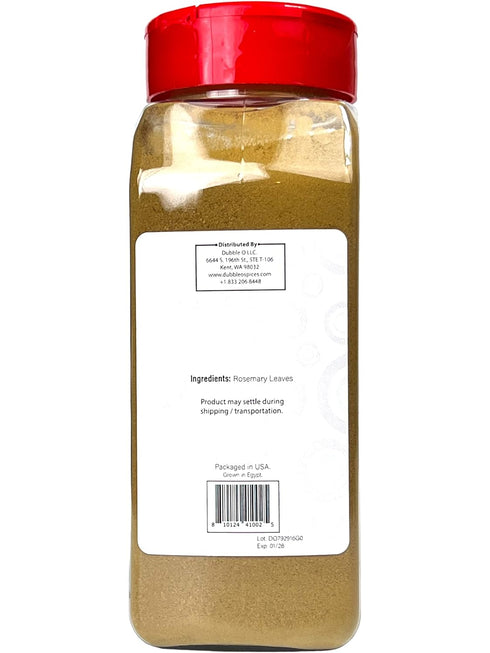 Ground Rosemary Leaves Powder - 5 oz. - Non GMO, Kosher, Halal, and Gluten Free - Dubble O Brand...