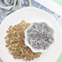 1200pcs 6mm Flat Round Disc Rondelle Spacer Beads CCB Spacer Beads for Bracelet Necklace Jewelry DIY Crafts Making, 600pcs/Colors (Gold and Silver...