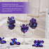 100 Pieces Blue Purple Faux Orchid Flowers Halloween Flower Day of The Dead Decoration Artificial Orchids for DIY Home Wedding Table Centerpieces ...