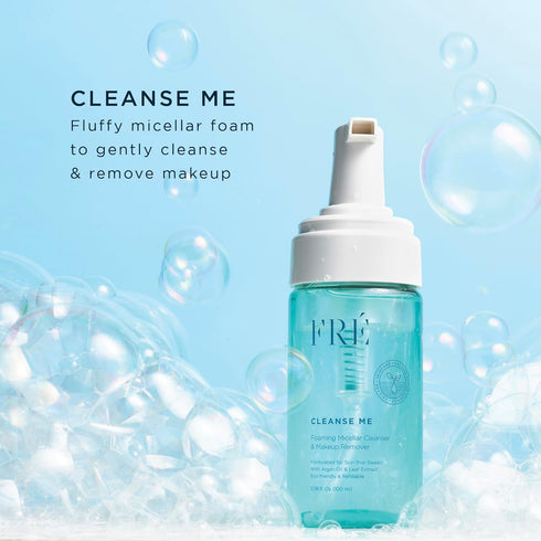 FRÉ Foaming Facial Cleanser with Micellar Water, Cleanse Me Skincare - Cleanser & Makeup Remover Moisturizes Face & Reduces Irritation with Hyalur...