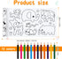 Children's Drawing Roll, Coloring Paper Roll for Kids, Drawing Paper Roll DIY Painting Drawing Paper, Color Filling Paper, Sticky Drawing Art supp...