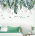 Tropical Leaves Wall Decals Removable Jungle Green Palms Tree Plant Wall Stickers for Living Room Kids Room Bedroom Playroom Decor...