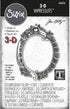 Tim Holtz Sizzix Impresslit Floral Frame and Foil Cardstock...