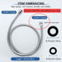 LukLoy ??/??" to ??/??" Nut Stainless Steel Shampoo Bowl Hose for Professional Salon Shampoo Bowl Faucet and Sprayer Head, Sprayer Head Not Includ...