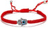Evil Eye Pendant Bracelet Anklet Red Blue Black Line Hand Turtle Elephant Pendant Adjustable Braided Bracelet Anklet Jewelry for Women and Men...