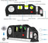 Laser Level line tool, Qooltek Multipurpose Cross Line Laser Adjusted Standard and Metric Rulers for hanging picture with Metal Tripod Stand and R...