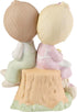 Precious Moments, Love One Another, Bisque Porcelain Figurine, E1376...