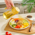 2 in 1 Glass Oil Sprayer&Dispenser:Large Olive Oil Dispenser for Kitchen Cooking,17oz/500ml Glass Oil Dispenser Spray Bottle for Searing Meat,Diet...
