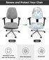Blue Coral Office Chair Covers 2 Piece Coastal Chair Covers, Washable Stretch Computer Chair Cover Universal Rotating Desk Chair Covers Protector ...