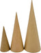 AllStellar Paper Mache Cones Open Bottom Variety Pack Set of 3-13.75x5, 10.63x4, 7x3 in. for DIY Art Projects and Decorations - Various Sizes to C...
