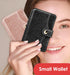 M-Plateau Slim Leather Wallet Phone Case, Adhesive Card Holder Compatible with Most Smartphones (Pink)...