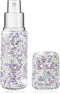 Bling Bling Shiny Rhinestone Portable Mini Perfume Essential Oil Spray Suitable for Liquid Refillable and Reusable Bottle Container (Purple)...