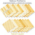 Pattern Paper Pack - Yellow Patterns - Scrapbook Premium Specialty Paper Single-Sided 12"x12" Collection Includes 16 Sheets - by Miss Kate Cuttabl...