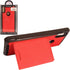 for Alcatel 3V (2019) 5032W - Denim Hybrid Credit Card Pocket Slot/Stand Phone Case - EC5 Red...