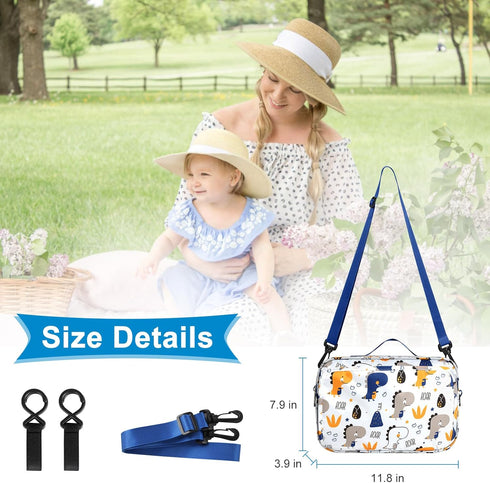 Accmor Stroller Organizer, Universal Stroller Organizer with Insulated Cup Holder Pocket, Dual Purpose Large Capacity Stroller Bag Caddy, Stroller...