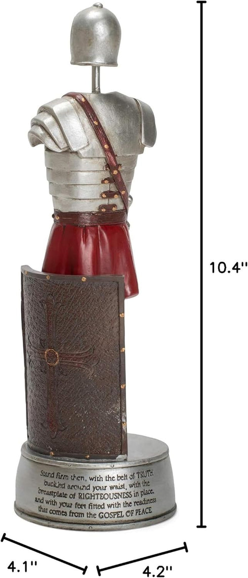 Dicksons Full Armor of God Soldier Ephesians 6 Scripture 9.5 Inch Resin Stone Tabletop Figurine...