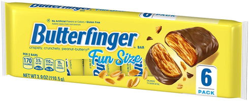 Butterfinger Fun Size Bars 6 Pack Tray, 3.9 oz...