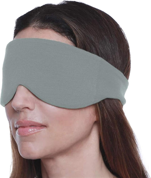 Happyluxe Escape Sleep Mask - Buttery Soft Airplane Eye Mask for Sleeping or Napping in Bed. Machine Washable. - Sage Green, Made in USA...