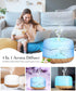 500ml Essential Oil Diffuser-Humidifier,Aroma Diffuser for Home with 7 Colors Light,Remote Control Auto off Ultrasonic Cool Mist Diffuser-Air Diff...