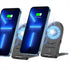 Wireless Charger 2 Pack, 15W Fast Wireless Charging Stand Foldable Phone Charger for iPhone 14 13 Pro Max 12 11 8 Plus XR XS Mini, Samsung 21 Ultr...