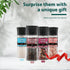 Soeos Spice Seasoning Set of 4, 9.8oz(277.82g), With Integrated Grinders, Salt and Pepper Grinder Set, Pure and Fresh Perfect for BBQ Seasoning Gi...
